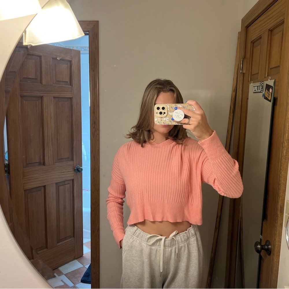 Pink offline by aerie cropped sweater